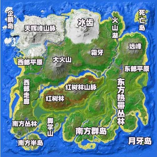 孤岛镰刀龙分布图缩略图