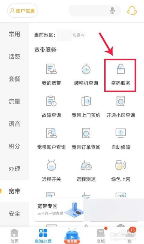 手机服务密码在哪查图标