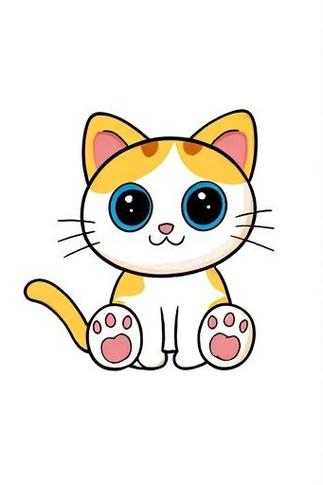 呆萌可爱小猫画缩略图