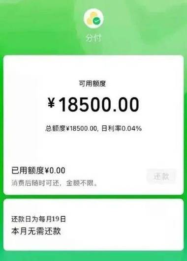 分付额度一般多久涨游戏截图