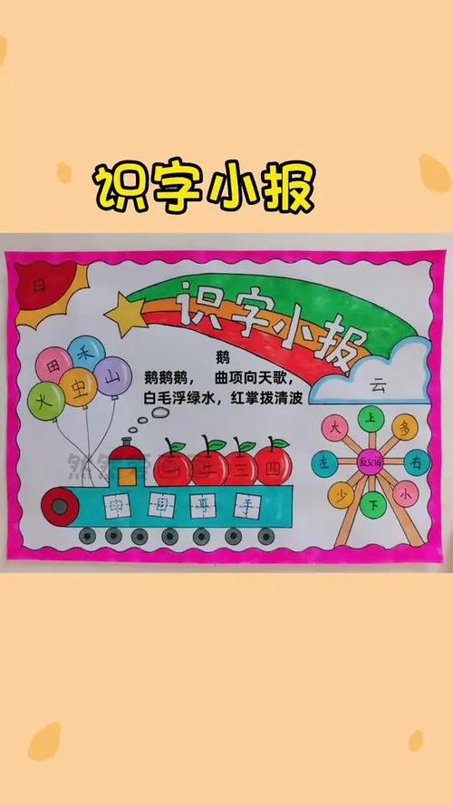 一年级识字小报简单漂亮图片大全缩略图
