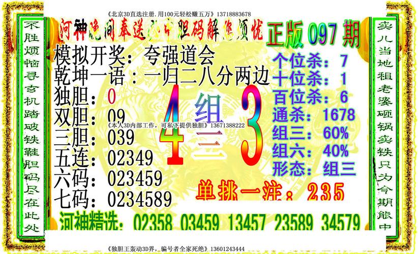 3d河神神算晚报今天截图