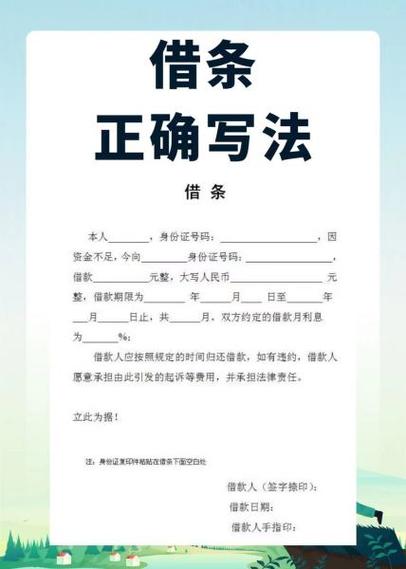 个人借条最简单写法游戏截图