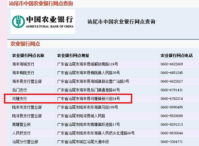 中国农业银行开户行是啥截图