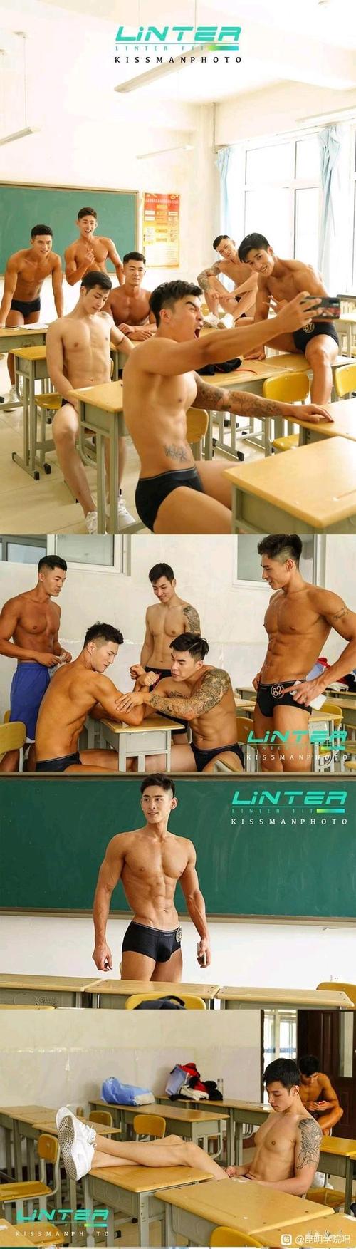 肌肉男八块腹肌