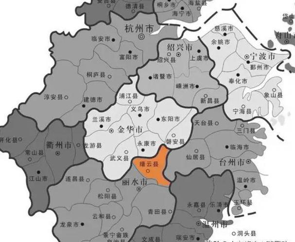 缙云县地图高清版大图