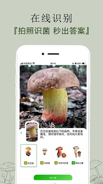 能识别蘑菇的软件