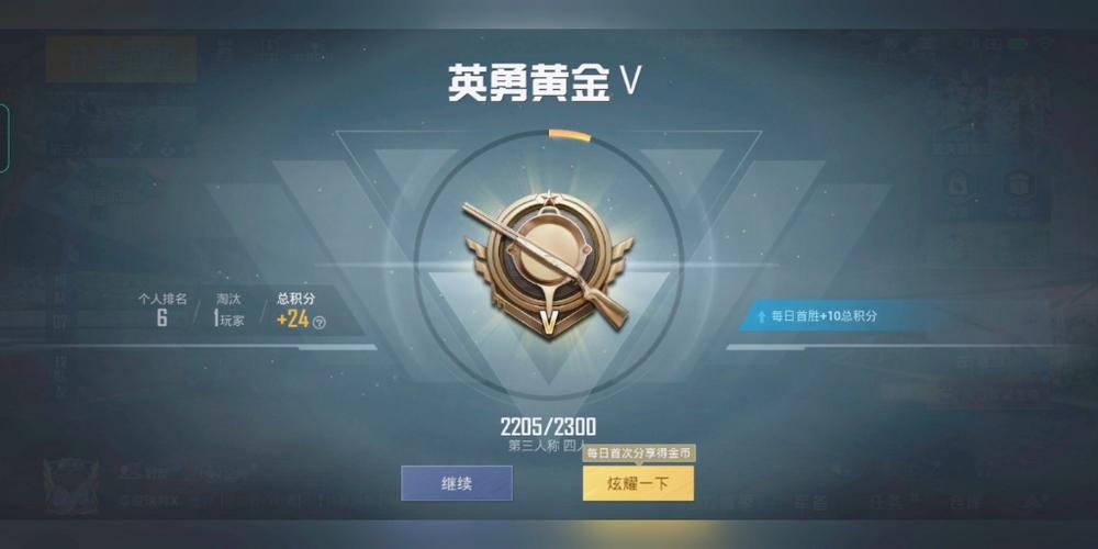 和平精英黄金段位顺序图标