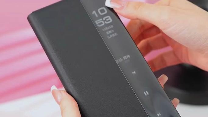 华为折叠怎么设置翻盖接听图标