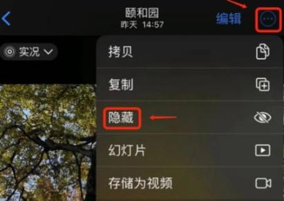 苹果手机隐藏相册只设置用面容解锁截图