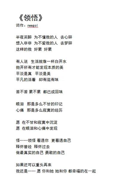 领悟这首歌含义截图