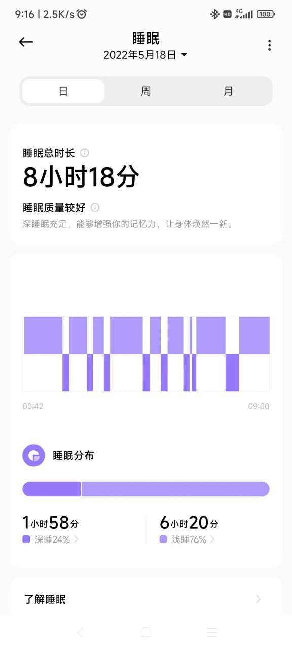 小米手表睡眠监测没有数据截图