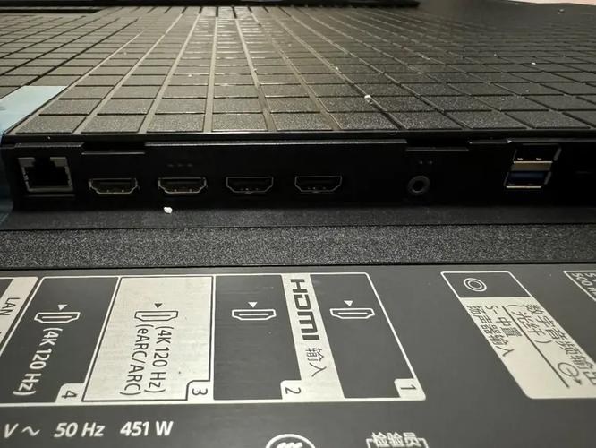索尼9系电视网线插口位置截图
