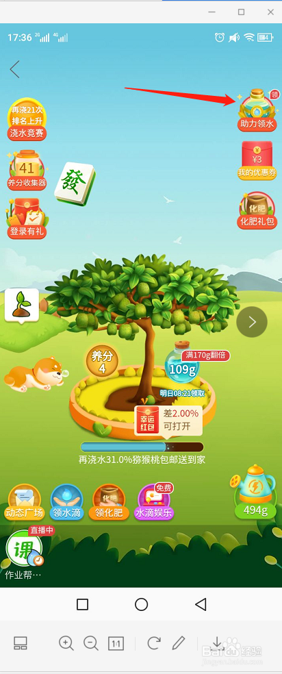 多多果园种树免费领水果浇水领现金