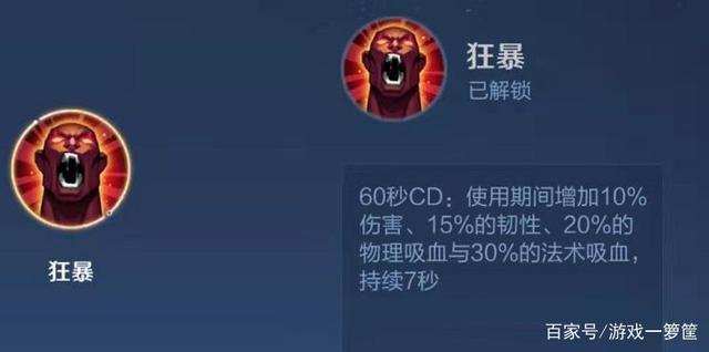 王者荣耀狂暴加强图标