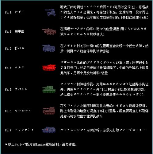 GBA重装机兵2有几辆战车截图
