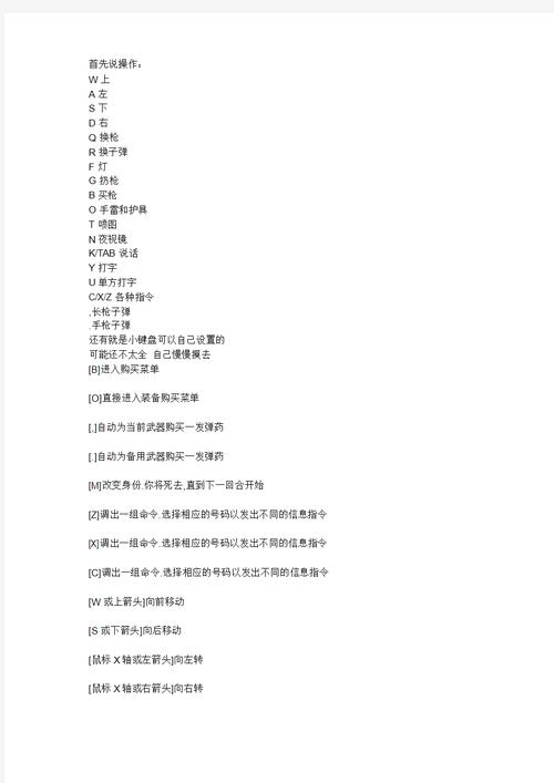 cs1.5指令一览表
