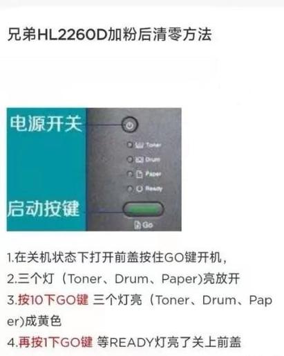 兄弟2260硒鼓清零图解