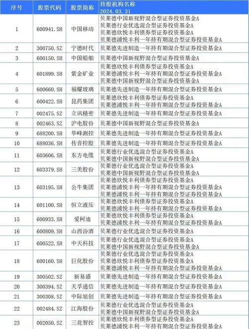贝莱德投资的中国股票明细缩略图