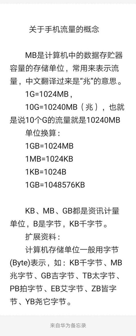 1g的流量等于多少mb流量缩略图