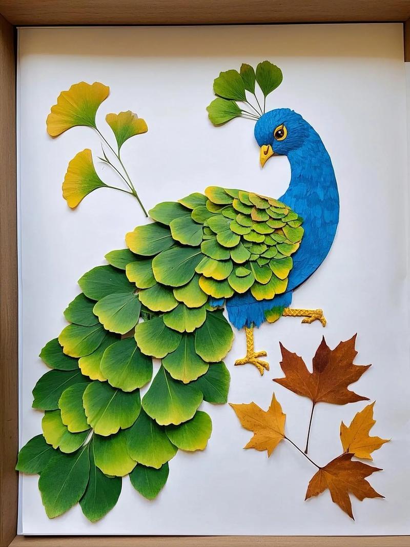 9岁～12岁树叶画贴画图标