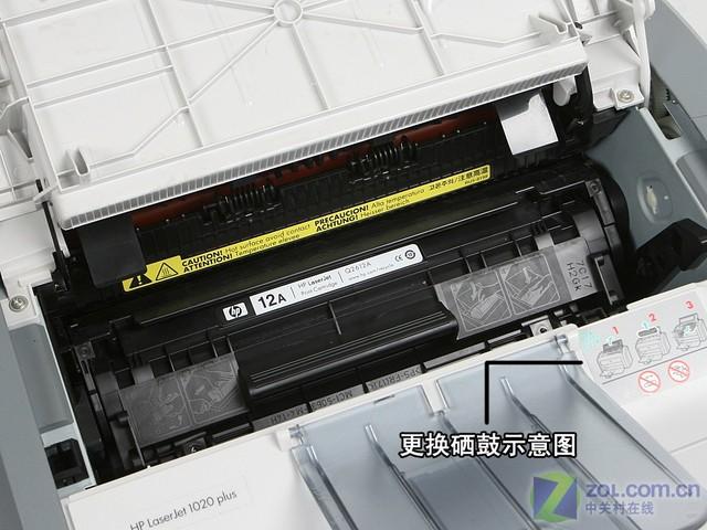 打印机换硒鼓怎么换图标