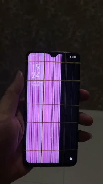 vivo手机花屏紫色截图