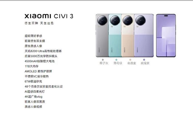 小米civi参数配置详情介绍截图