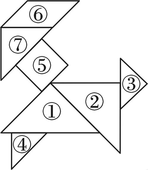 七巧板数学拼图无颜色截图