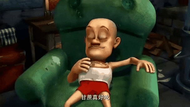 光头强肚子疼图标