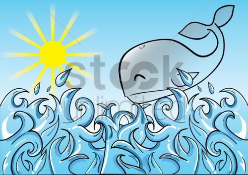 above the waves