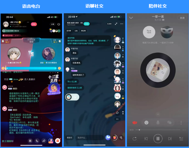 海外语音厅平台有哪些图标