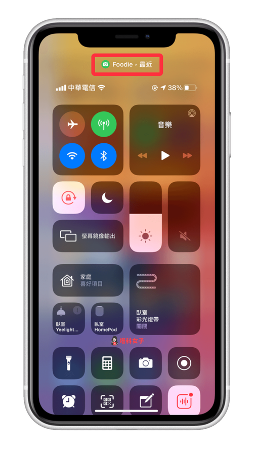 iphone右上角小绿点缩略图