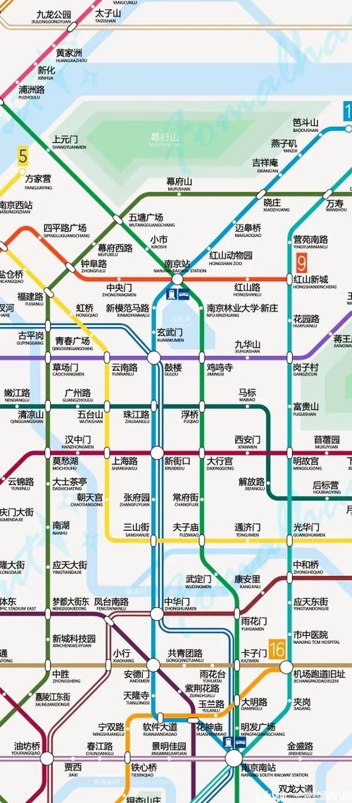 南京地铁2030规划图图标