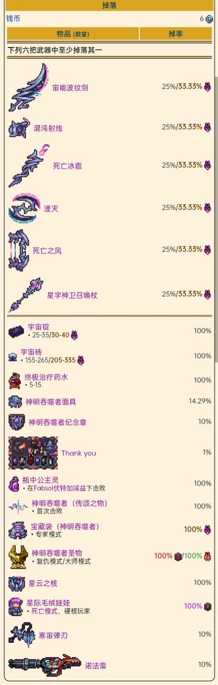 泰拉瑞亚灾厄霜月召唤物