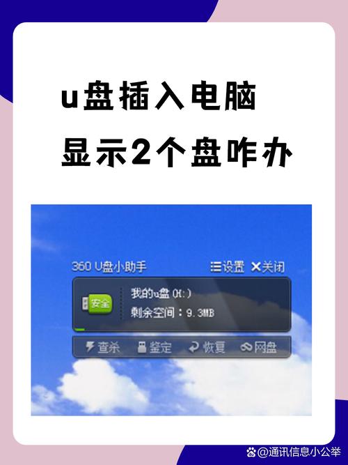 一个u盘插上显示两个盘缩略图