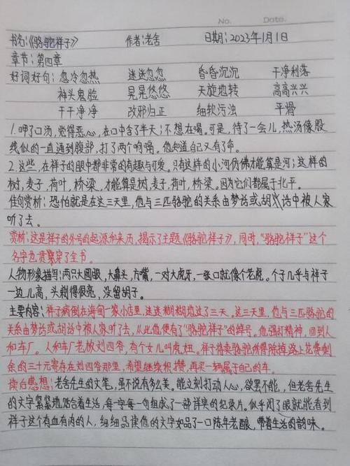 骆驼祥子阅读摘抄缩略图