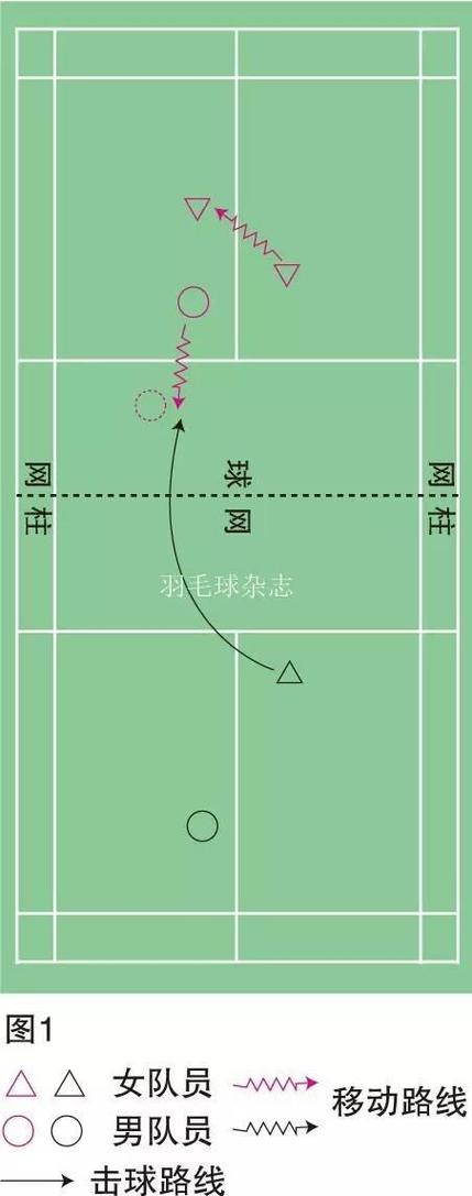 羽毛球混双站位游戏截图