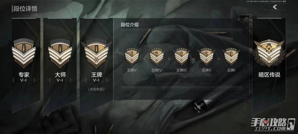 暗区突围段位级别排列游戏截图