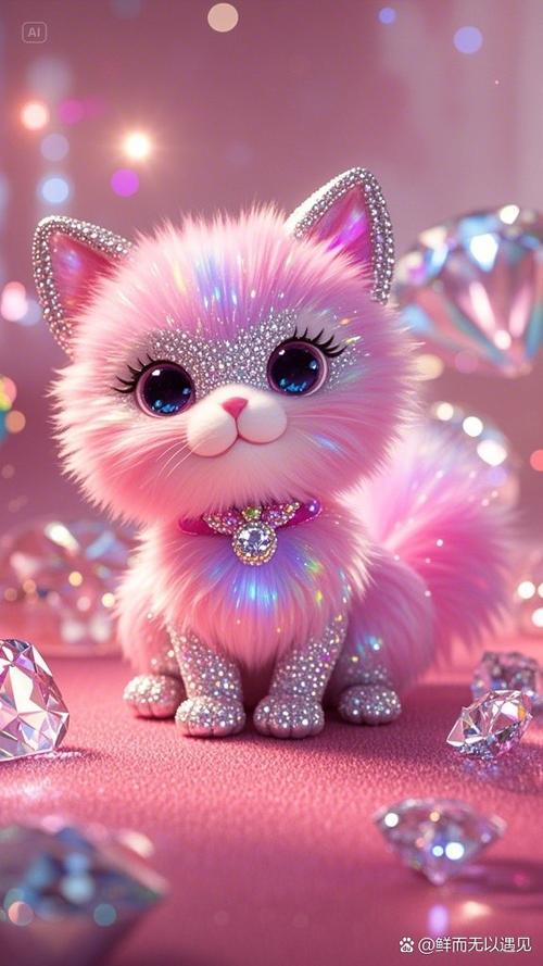 粉红色的猫图标
