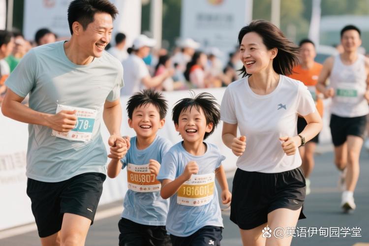 马拉松李逍遥一家三口照片截图