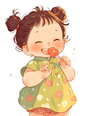 爱吃糖的女孩子有什么特点图标
