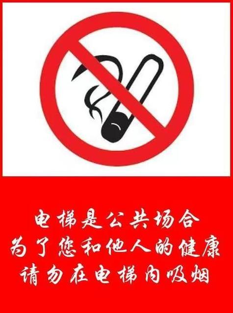 电梯内请勿吸烟温馨提示截图
