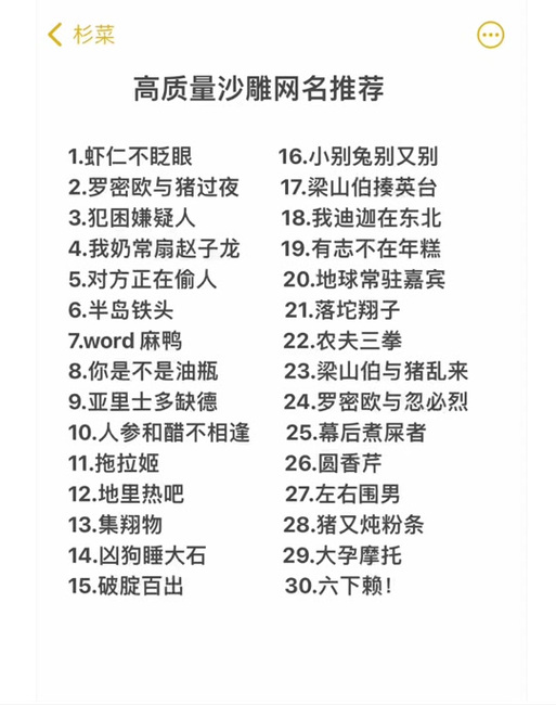 网名推荐游戏截图