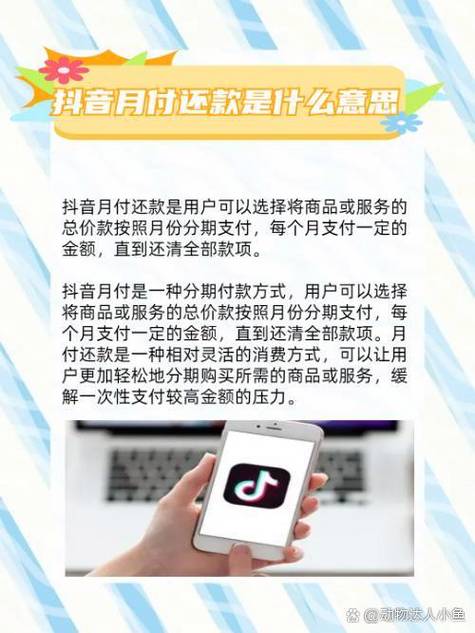 抖音月付的还款风险截图