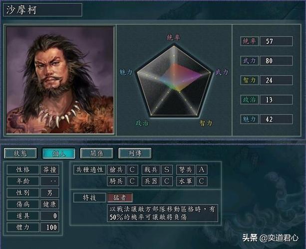 三国志11属性游戏截图