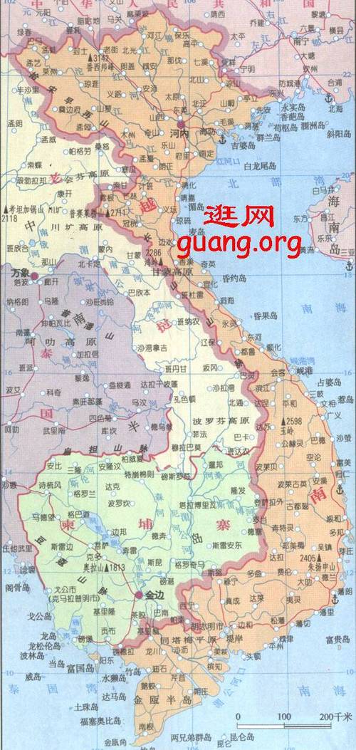 越南详细地图截图