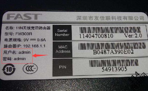 FAST路由器忘记密码