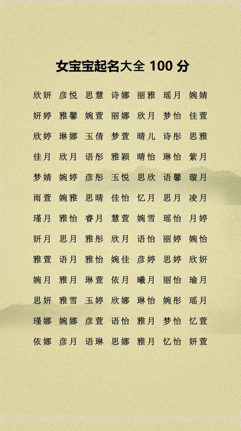 女孩起名新月的含义