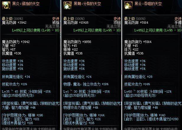 dnf奶妈95首饰选择游戏截图